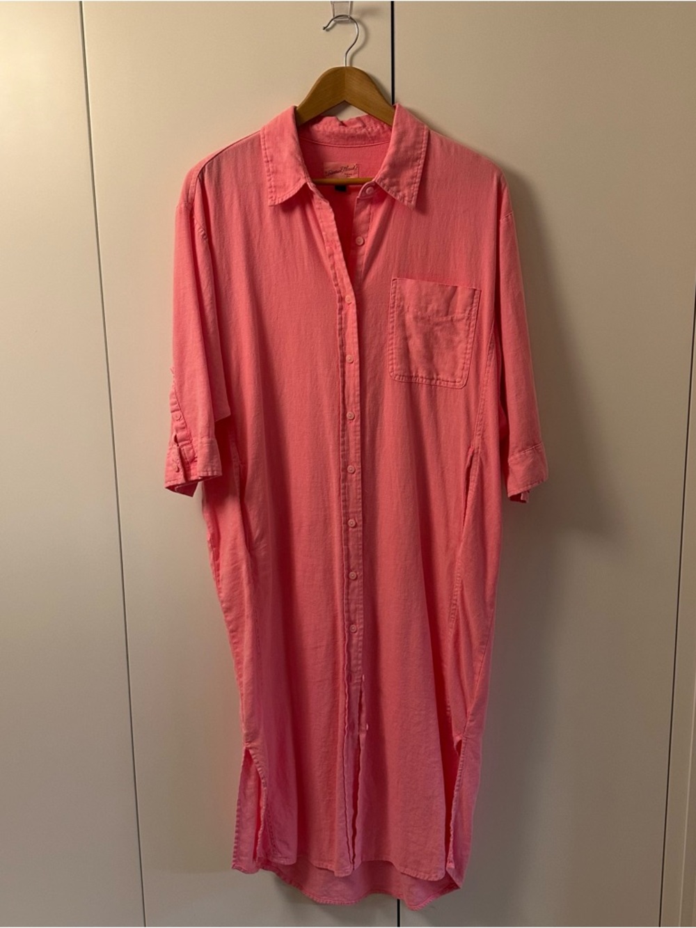Universal Thread Pink Midi Shirt Dress - Picture 2 of 6